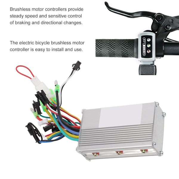 48/60V 350W Elektrisk cykel borstlös motorstyrenhet kit Hållbar dubbel lägesregulator