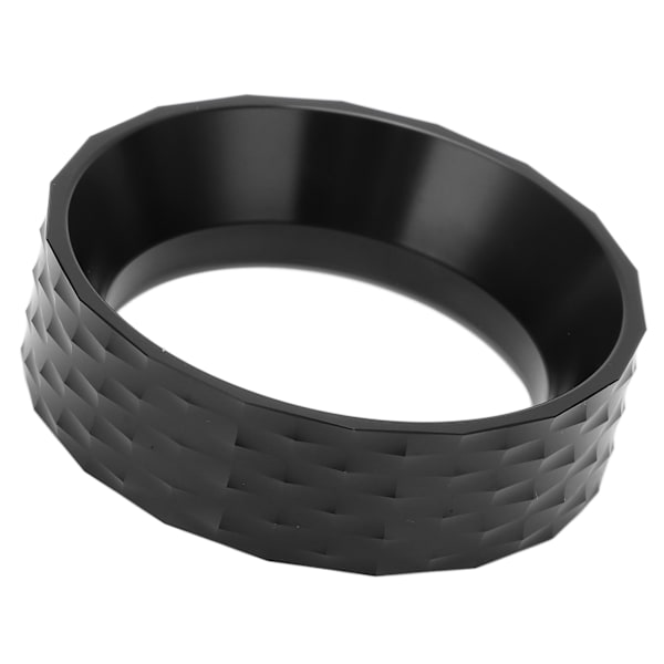 58 mm kaffedoserings tratt i aluminiumlegering förhindrar spill Hälsosam enkel rengöring Doseringsring för hemmakontor Svart