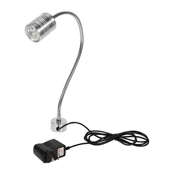 3W 220V LED-lampa arbetslampa magnetisk bas för CNC-svarv industriell varmvit 3000-3500K