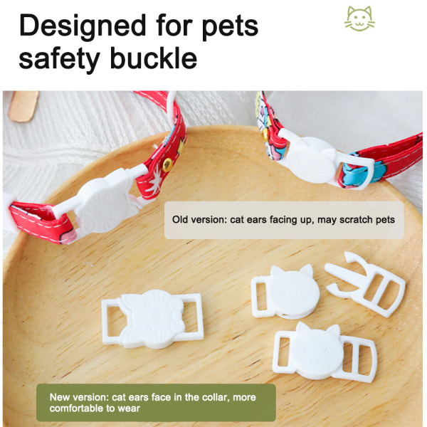 Artikel krage liten katt hund säkerhetsspänne halsband prydnad