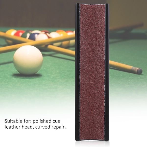 Biljardköspets Läderhuvud Böjd Dubbelsidig Slipverktyg Snooker Pool Reparation