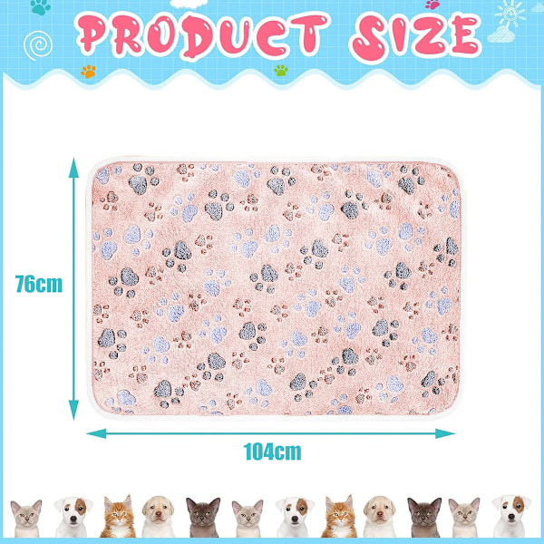 Husdjurs Snuggle Filt, Söta Tryckta Mönster Fleece Husdjursfilt Skyddar Möbler, Lätt att Rengöra för Hund Katt (Färgglada Designer)