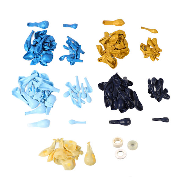 Mörkblå Macaron Latex Ballong Party Kit Födelsedag Dekoration Ballong Ballong Kit