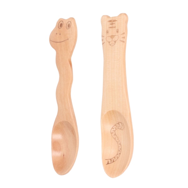 Woodland Design Tesked i Bokträ, Produkt för Dubbla Användningsområden för Kryddor & Örter, Slät Yta Naturliga Bamburedskap, Nonstick Köksredskap