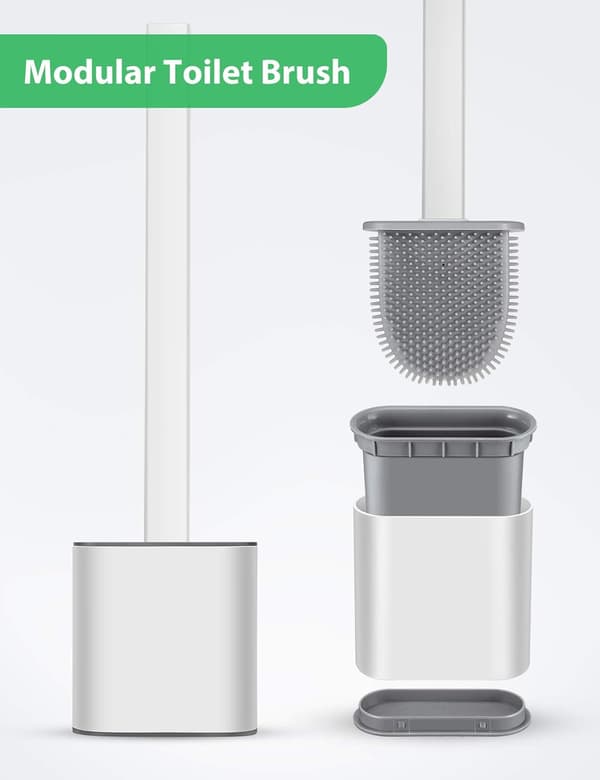 Ventileret holder, opgraderet ventilationsdesign til fleksibelt toiletskålbørstesæt