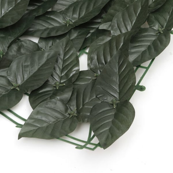 0,5x3m Konstgjord insynsskydd Häck Ivy Leaf Sekretessstaket Skärm Häck Dekorpaneler Utomhusträdgård (Grön C)