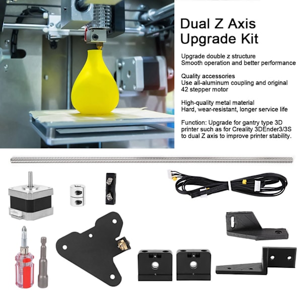 Dubbel Z-axel Uppgraderingskit för Creality Ender 3S/Ender‑3 Pro 3D-skrivartillbehör