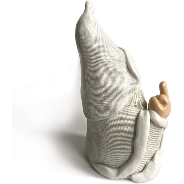 Utomhus trädgårdsstaty - Trädgårdstomte med långfinger i harts - Tomtefigur för utomhusbruk - Miniatyrtomtar för gräsmattan