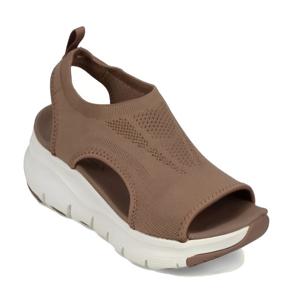 Sommar tvättbara Slingback ortopediska Slide Sport Sandaler, Ortopediska Slide Sport Sandaler, Super bekväma Sport Knit Sandaler, Mesh Mjuk sula Casual