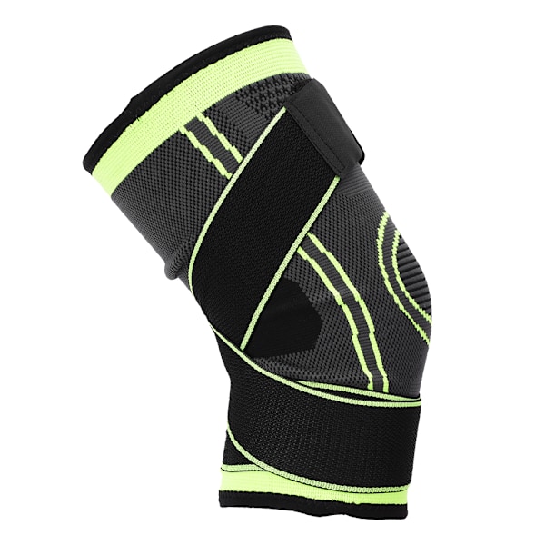 Utomhus Träning Skydd Andas Varm Vinter Knäskydd Sport Träning Elastisk KnäskyddGrön XL