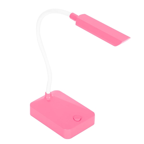 2 set LED-skrivbordslampa rosa flexibel gåshals hopfällbar hemmakontor universell bordslampa