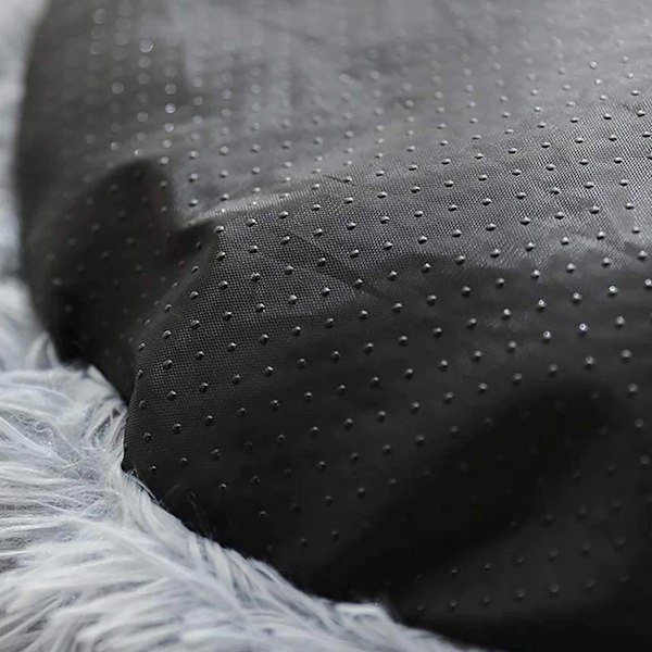 Anti-stress Djurbädd med Donut Cuddler-design, Mjuk Plyschbädd Ger Ledavlastning, Halkfri Botten För Ökad Säkerhet, Enkelt Underhåll och Fluffig