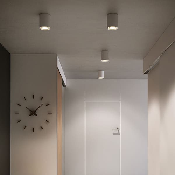 7 W LED takspotlight for overflatemontering, direkte vegglampe