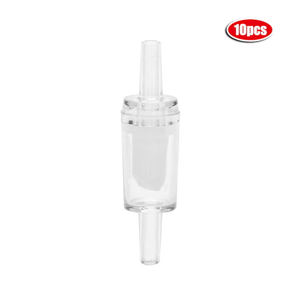 10 st Envägs NOn Retur Backventil Akvarium Fisk Tank Syrepump Backventil Vit