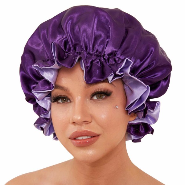Silk Bonnet för naturligt hår Bonnets för svarta kvinnor