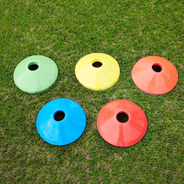 Sport Fotboll Disc Koner Set 10-Pack Agility Disc Koner Perfekt för Fotboll, Fotboll, Basket, Fotarbete, Barn, Fältmarkör