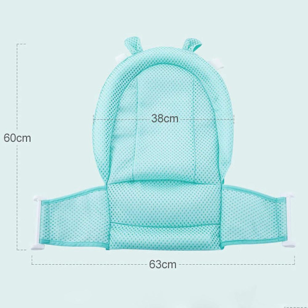 Babysits för badkar, nyfödd duschmesh nyfödd duschmesh för badkar justerbar bekväm badkar, bekväm badkar halkfri sits