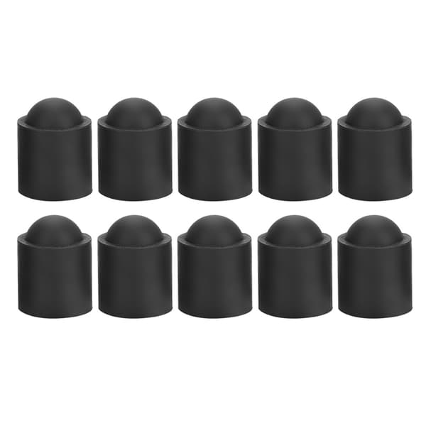 10 stk. Poolkø Spids Gummibeskyttelse Billardkøer Stik Beskyttelseshætte Tilbehør (Sort) black