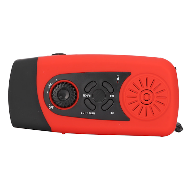 Nödradioutrustning, Självdriven med Superstark Ficklampa och Batteri med Stor Kapacitet, AM FM-kanaler för Inom- och Utomhusbruk
