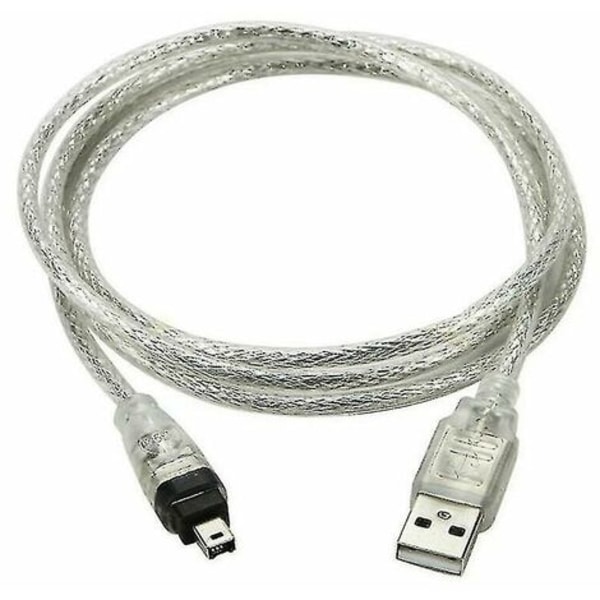 USB hane till Firewire Ieee 1394 4-stifts adapterkabel Ilink 1394-kabel för Sony