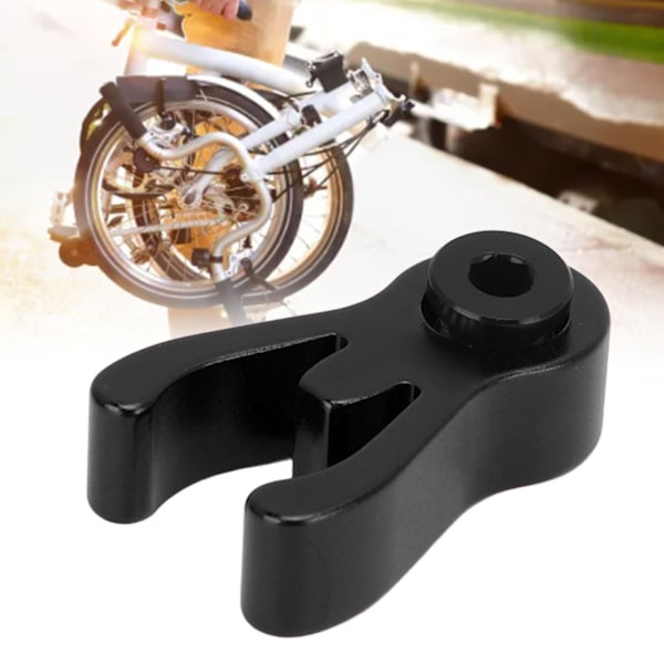 Hopfällbar cykelstamfångare i aluminiumlegering, cykelns främre rörfäste för Brompton 3sixtyBlack