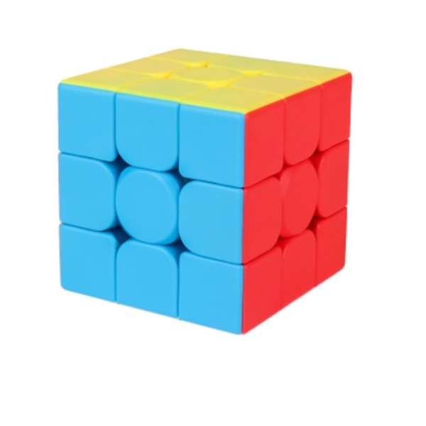 Sväng snabbt smidigt Magic Cubes 3x3 pusselspel Hjärnleksak för barn och vuxna，2st