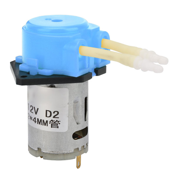 DC12V Blå Mikro Vattenvätska Peristaltisk Pump för Akvarium Lab Analytisk 2*4mm