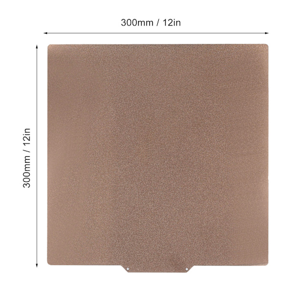 3D-utskrift PEI Fjäderstål Sängplattform 300x300mm Fjäderstål Magnetisk Byggplatta för Anet E16