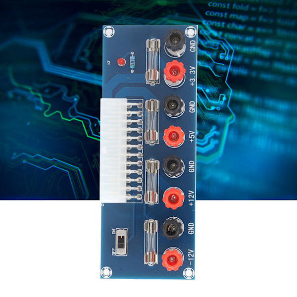 2 st ATX Strömförsörjningskort 24-stifts Datorchassi Strömförsörjning Uttagsmodul Adapter XHM229