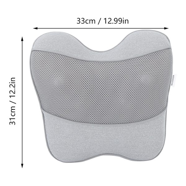 Shiatsu Massager 3D Värme 2 Lägen Djupvävnadsknådning Elektrisk Nacke Rygg Massagekudde