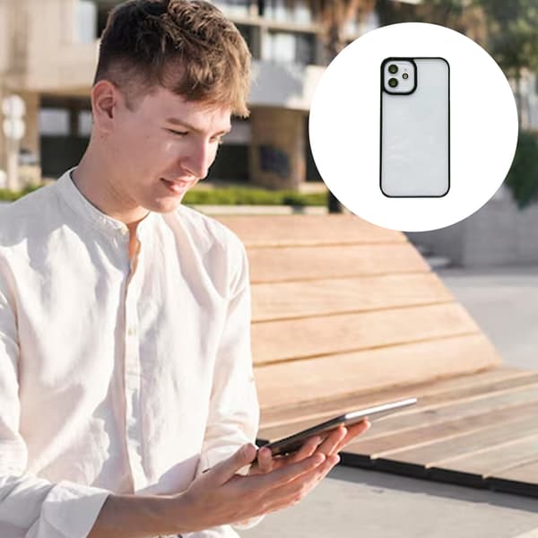 iPhone Bumper Cover - Transparent med Sort Farve til iPhone 13 Pro