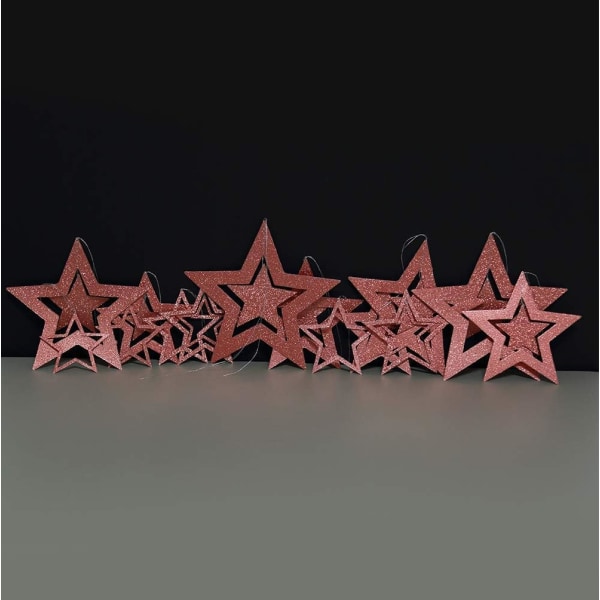 Glitter Roséguld Stjärngirlang Twinkle Little Star Partydekoration Hängande Dekor Bakgrund Banner Streamer för Födelsedag/Bday/Baby