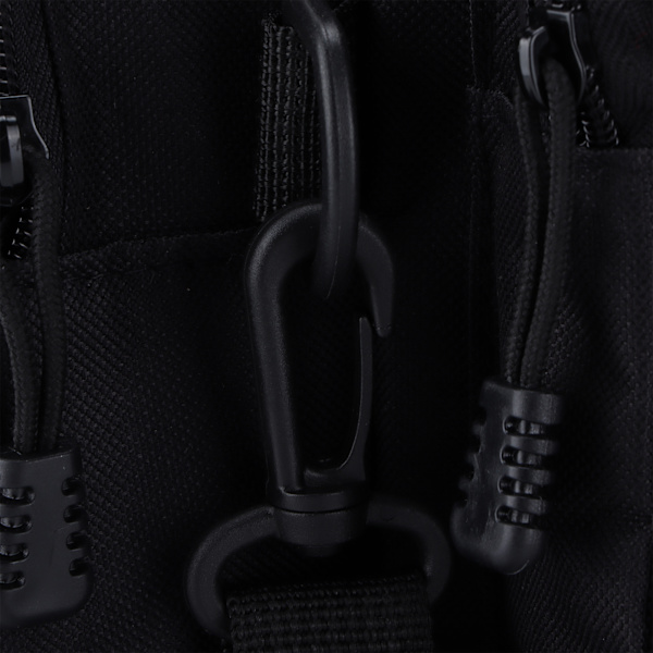 Fiskeutrustning Väska Nylon 600D Fiskeutrustning Sling Pack med Midjebälte för Utomhus CyklingSvart