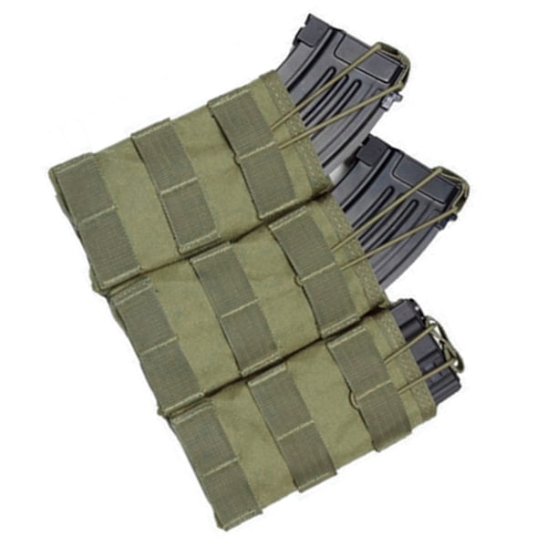 Walkie Talkie Väska Nylon Slitstark Andningsbar Magasinsficka Justerbar Intercom Holster Midjeväska för Utomhus Grön