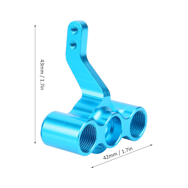 Aluminiumlegering Framstyrning Knuckle 122011(02165) Passar för HSP 1/10 RC Bil 94122 94188Blå