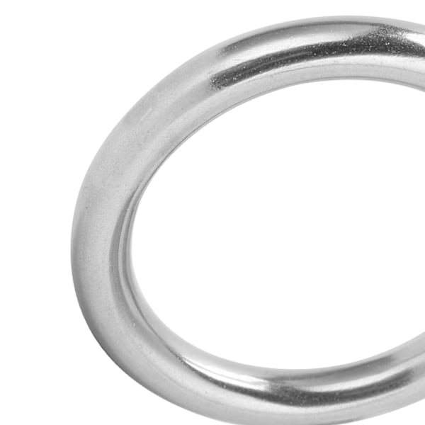 5 st runda ringar svetsade rostfritt stål hållbar robust båge för navigationsbåtar utomhus 3x15mm