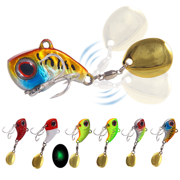 6PCS 13g Spinnbete Artificial Bait Spinner Bait Spinner Bait Spin Buddy Artificial Bait Fiske Lure Fiske Krokar