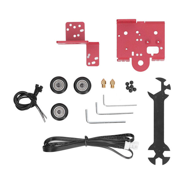 3D-skrivar Extruder Metallbädd Kit Mässing ABS Hög Noggrannhet Flamskyddad Extruder Metallbädd för Ender3-serien