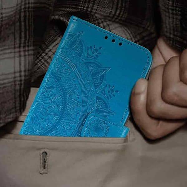 iPhone 7/8/SE (2020/2022) - Mandala Wallet Case - Blå Blå Blå