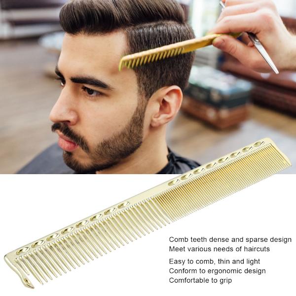 2 st professionella rostfria hårklippningskammar, salongskammar för frisörstyling, guld