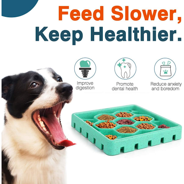 Health Guardian, Anti-Kvävningsdesign Säkerställer Säkerhet, Giftfritt Flexibelt Slitstarkt Reptåligt Material För Katter Hundar, Långsam Ätande Design