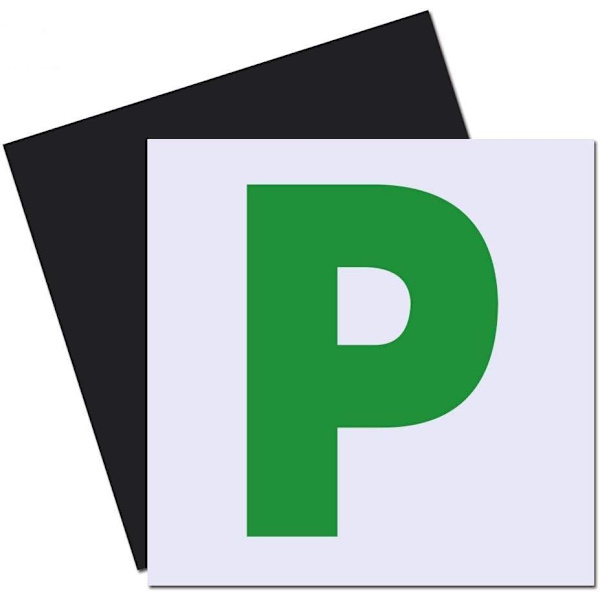 2 st P-skyltar Magnetiska Gröna, P-skyltar Ny Förare, P-skyltar Magnetiska, Ny Förare Bilsticker, Fullt Magnetiska Gröna P-skyltar för Ny Förare