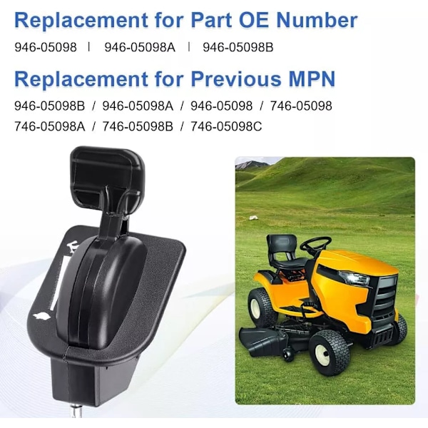Gräsklippar Gasreglagekabel för Cub Cadet XT1 GT50 GT54 LT46 LT50 ST54 XT2 #946-05098C