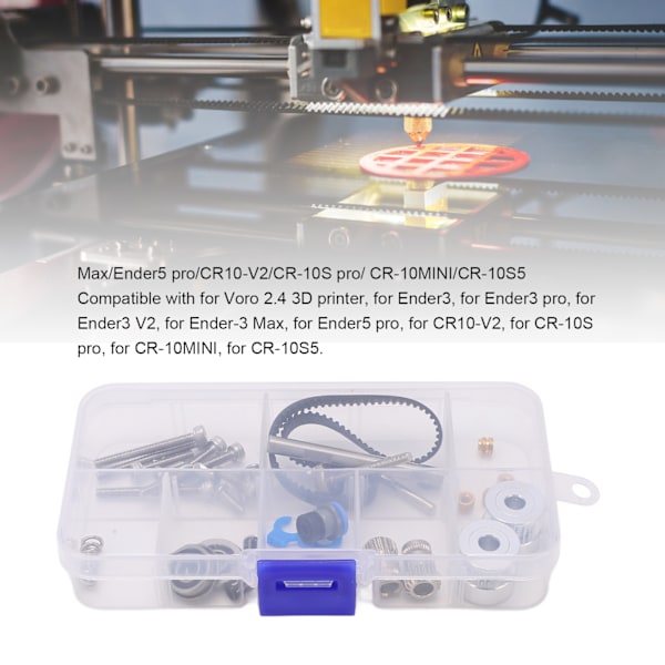 3D-skrivar Extruder Tillbehörssats Synkroniserat Hjul Extruderingsväxel Lageruppsättning för 3D-skrivare