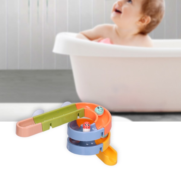 DIY Montering Baby Kids Bad Dusch Bygg Spår Leksak Set Badkar Badkar Vatten Lek Spår