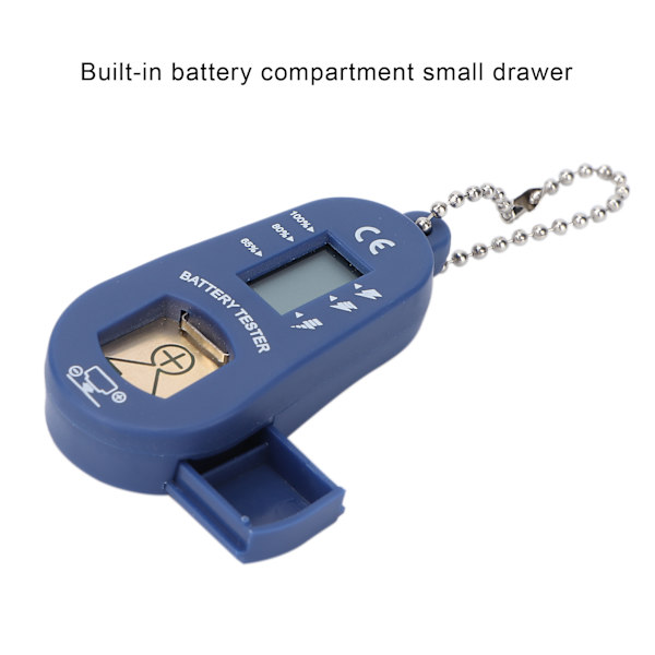 Hörselhjälpsbatteritestare Bärbar Batterikontroll LCD-Display Batterimätningsenheter