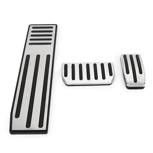 3 st fotpedal set accelerator bromspedal fotstödsplattor rostfritt stål gummi halkfri ersättning för Tesla Model S X