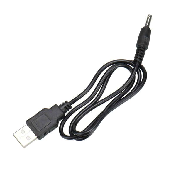 Strömladdningsadapterkabel, 5V DC Strömladdningsadapter Mobil Strömlösning USB 2.0 A Typ Hane till 3.5x1.35mm DC Strömkabel, Stöder Extern