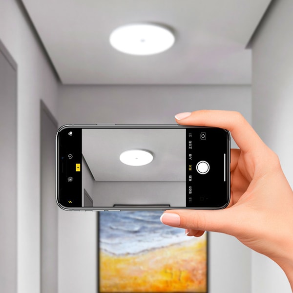 Rund LED-taklampa, taklampa för badrum, IP54 vattentät 6500K kallvitt, modern taklampa för badrum sovrum kök vardagsrum