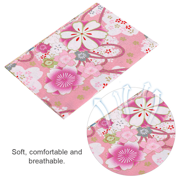 10 st japansk stil bomullstyg blommönster sömnadstillbehör för DIY handgjorda väskor dockkläder 25x20cm
